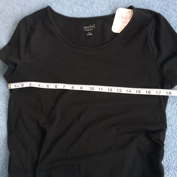 Isabel Black Short Sleeve knit Maternity Dress Size XL - Picture 8 of 15